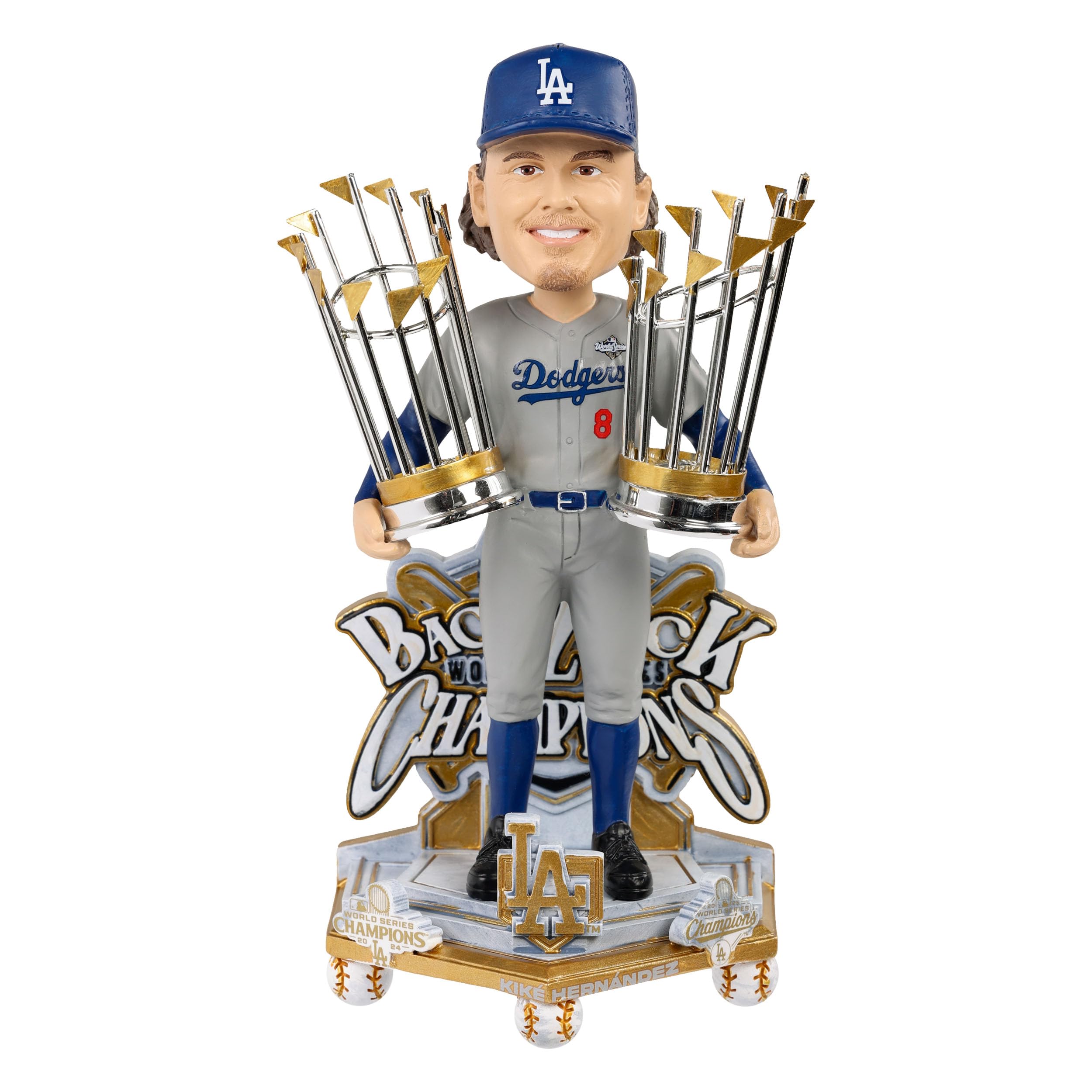 Kike Hernandez Los Angeles Dodgers 2025 Back to Back World Series Champions Cele