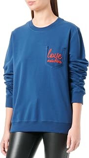Love Moschino Women's Round Neck Long Sleeve Sweatshirt