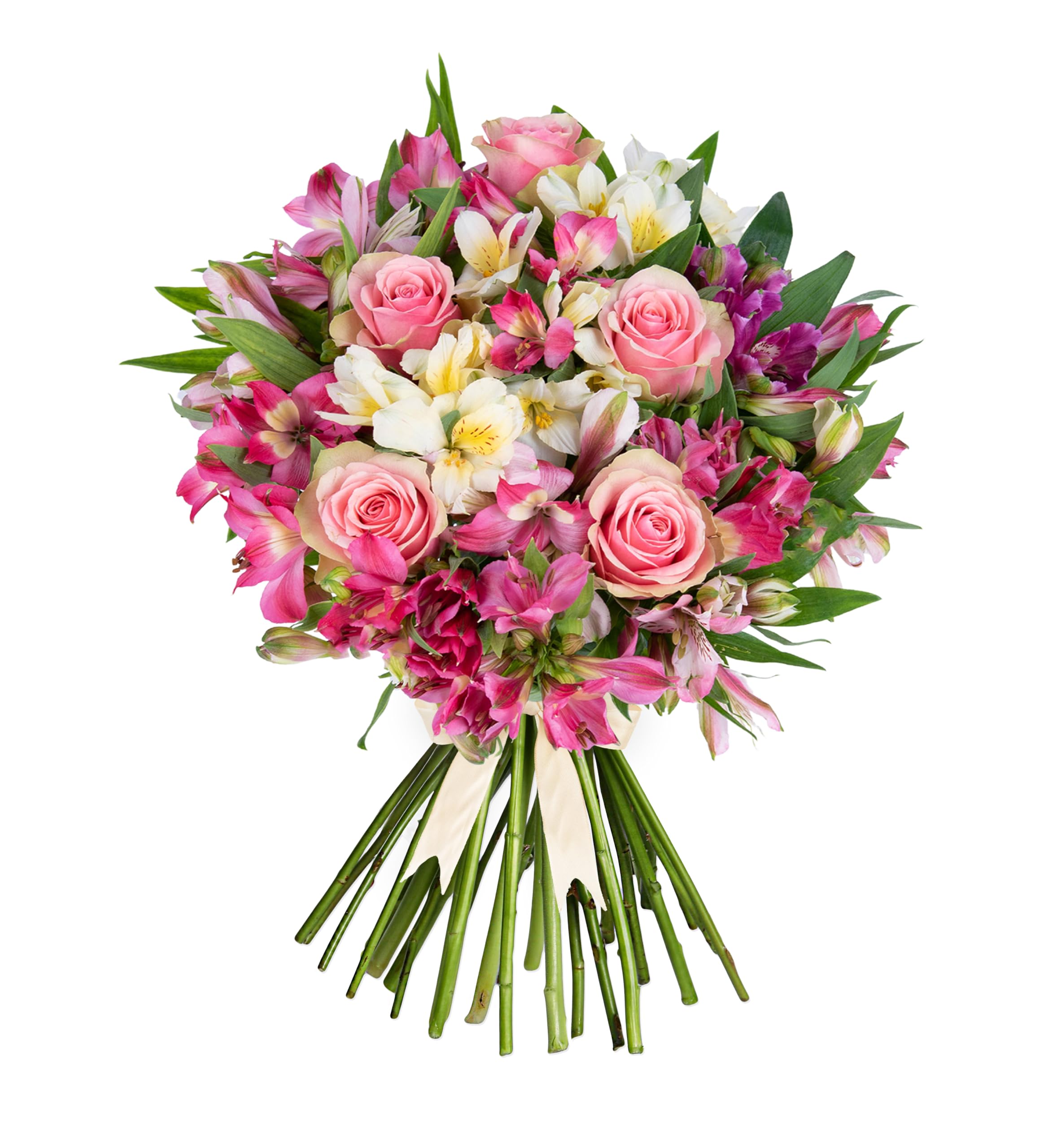 Peruvian Lily and Belle Rose's - Fresh Flower Bouquet | Birthdays, Anniversaries