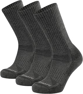 Closemate Hiking Socks, Men's Thick Merino Wool, Breathable, Odor-Resistant, Sweat Absorbent, Quick Drying, Cold Protection, Work Socks, Pile, Outdoor, Trekking, Sports Socks, Autumn/Winter, Cold