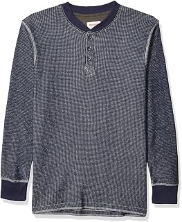 Wrangler Authentic Men's Long Sleeve Waffle Henley Neck Shirt