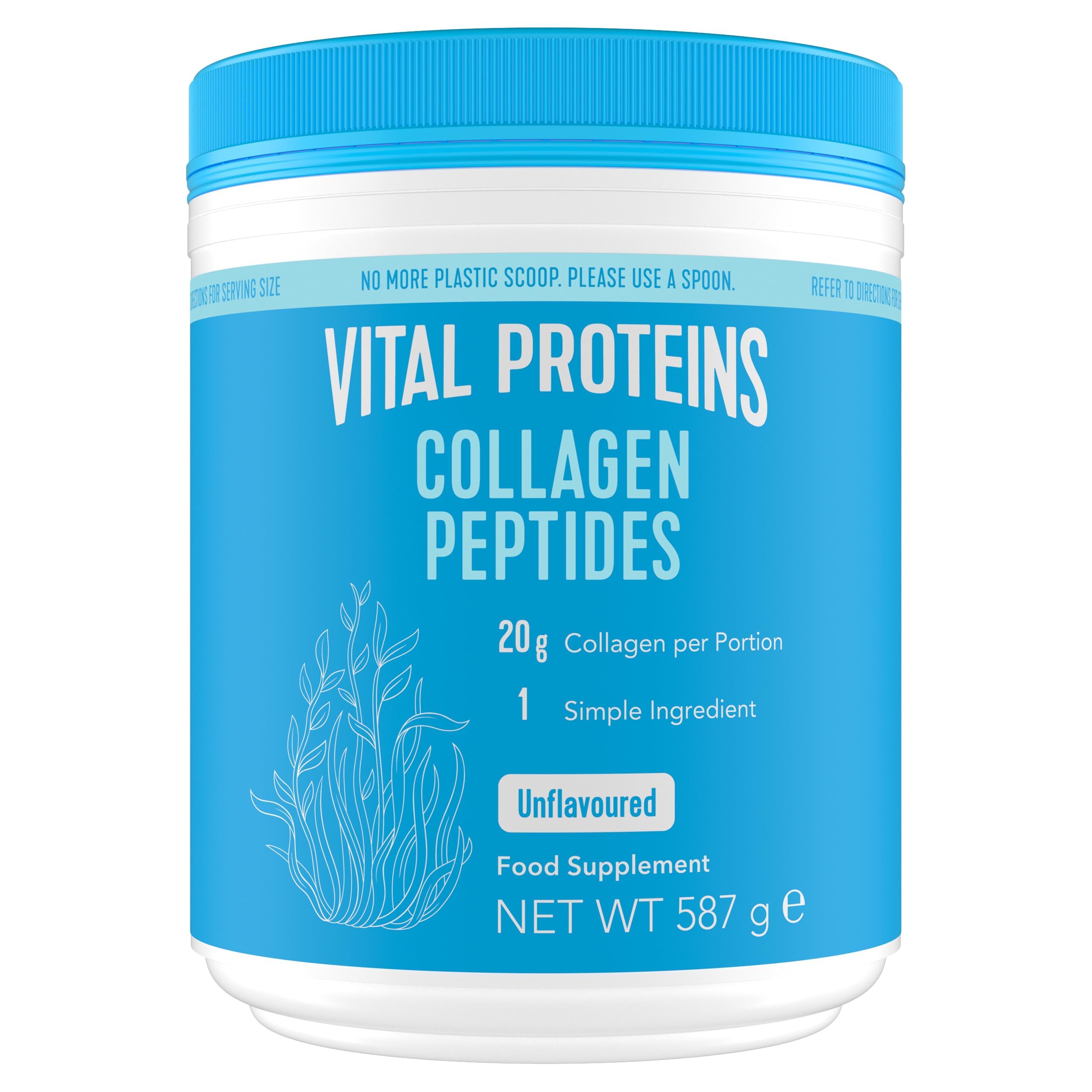 Vital Proteins Collagen Peptides Powder Supplement,Unflavoured,587g | Hydrolyzed