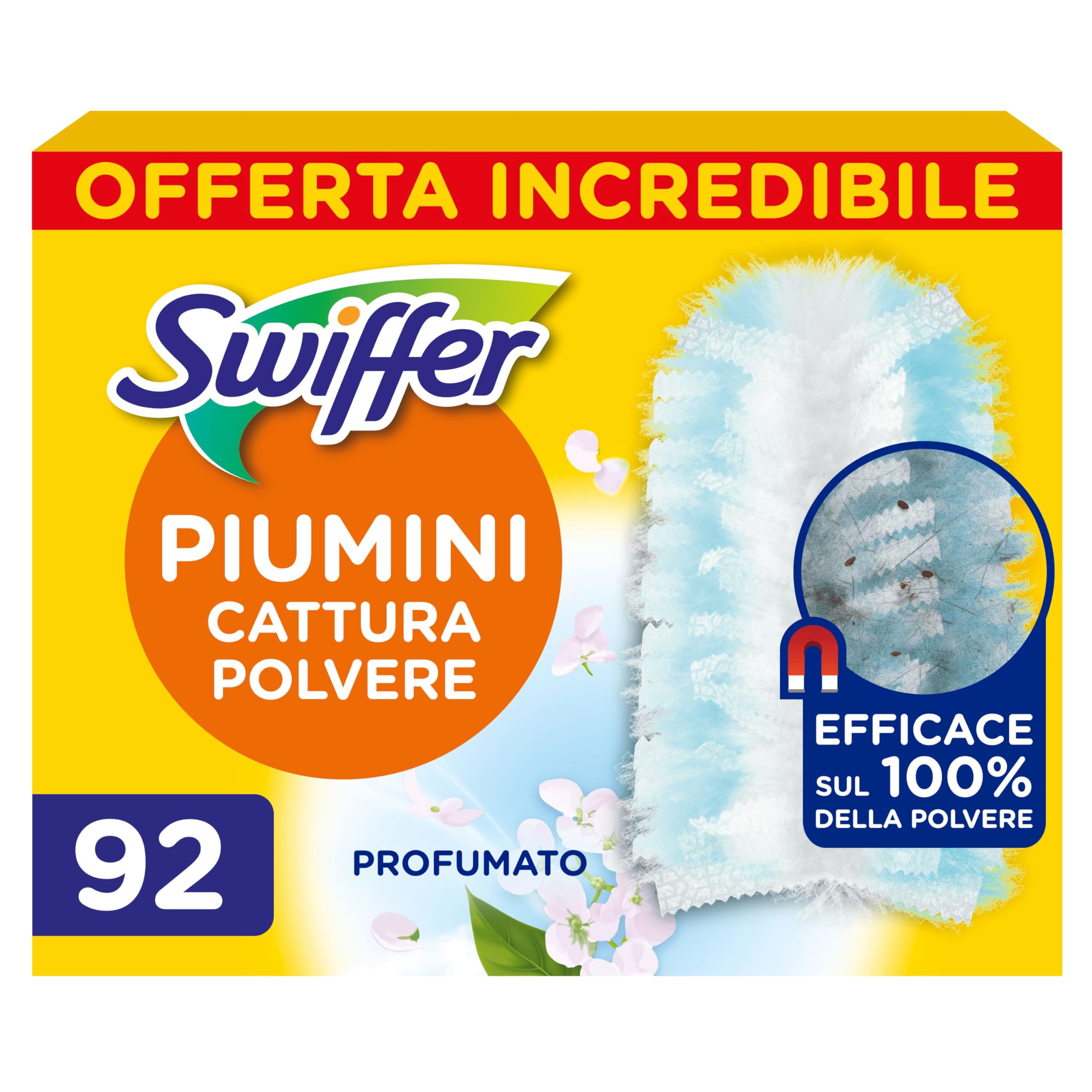 Swiffer Duster Refills Duster, 92 Scented Cloths | Captures 3 Times More Dust an
