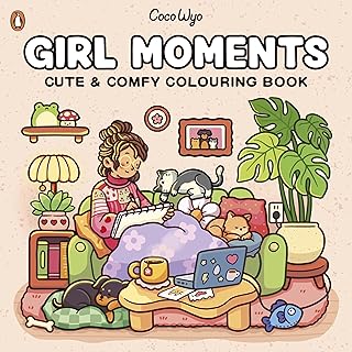 Girl Moments: A relaxing and cosy colouring book from the bestselling author (Coco Wyo)