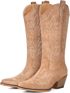 Cowboy Boots for Women Western Mid Calf Cowgirl Boots