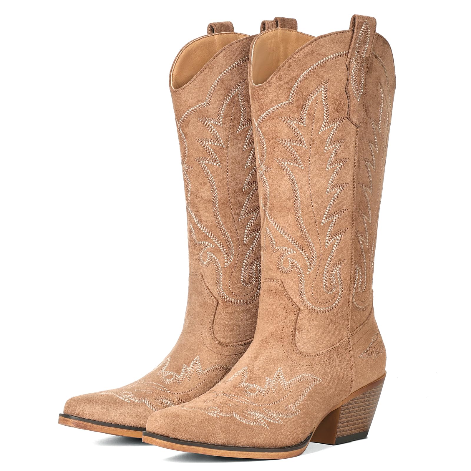 Cowboy Boots for Women Western Mid Calf Cowgirl Boots