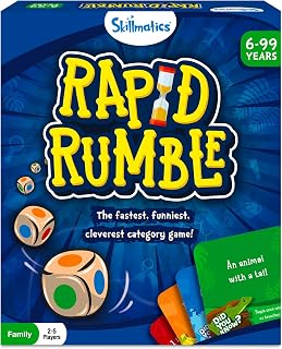 Skillmatics Rapid Rumble – Fun Board & Card Game, Gift for Boys & Girls | Fast-Paced Category Game, Family Fun Games Night, Travel Toy, Educational Gift for Kids & Teens Ages 6, 7, 8, 9 & Up