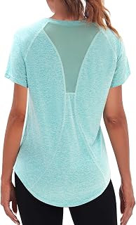 Women's Sports T-Shirt Yoga Shirt Short Sleeve Running Quick Dry Top Elastic Short Sleeve T-Shirts Fitness Tee S-XXL