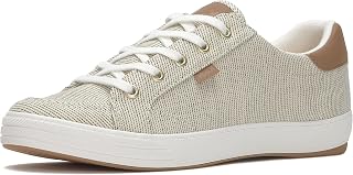 Keds Baskets à lacets Center III en toile pour femme, crème, 35.5 EU