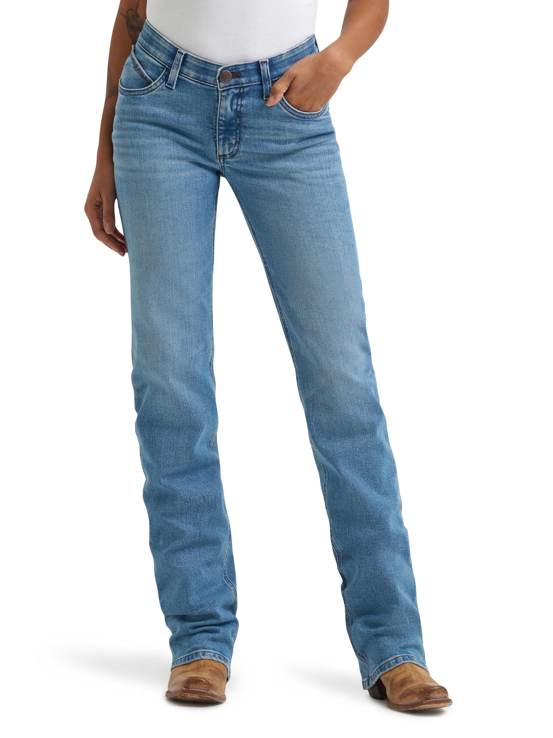 Wrangler Women's Willow Mid Rise Boot Cut Ultimate Riding Pant