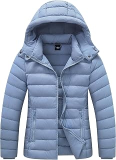 TDYPCI Women's Lightweight Waterproof Puffer Jacket Warm For Cold Winter