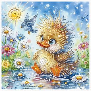 Diamond Painting Kits for Adults 5D Duck Special Shape Kits for Beginners Crystal Rhinestone Painting for Home Wall Decor,12x12 inch