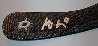 Miro Heiskanen Autographed Dallas Logo Stick Blade W/PROOF, Picture of Miro Signing For Us, All Star, PSA/DNA Authenticated