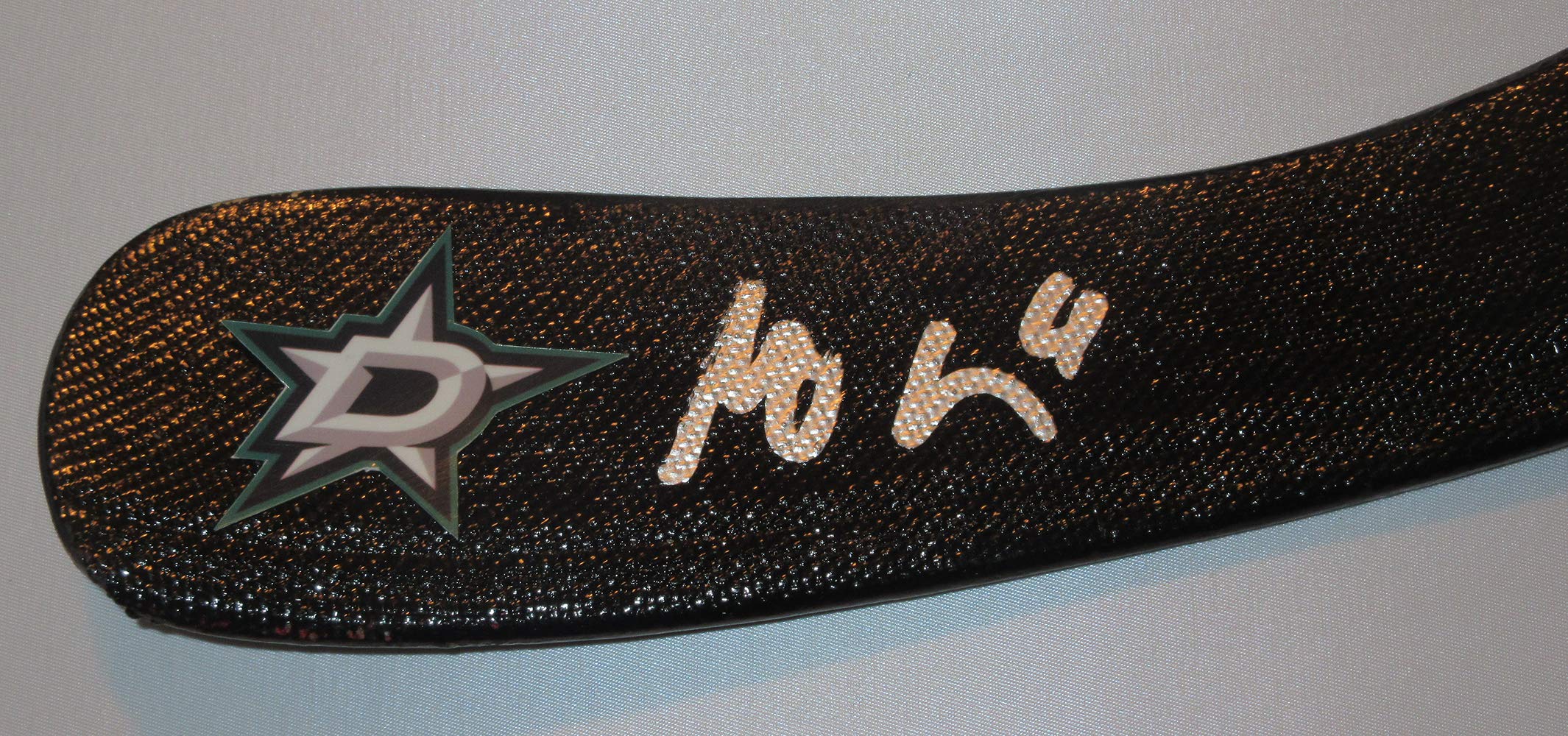 Miro Heiskanen Autographed Dallas Logo Stick Blade W/PROOF, Picture of Miro Sign