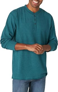 Wrangler Authentics Men's Long Sleeve Waffle Henley Shirt (Pack of 1)