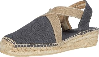 TONI PONS Verdi-V - Women's vegan wedge espadrille in cotton fabric.