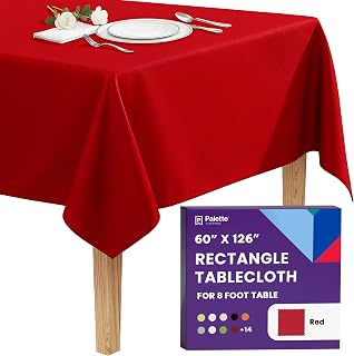 Gee Di Moda Rectangle Tablecloth, Red, 60" x 126"