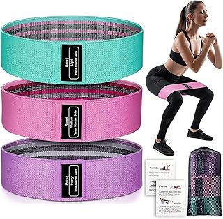 Resistance Bands, Exercise Workout Bands for Women and Men, 5 Set of Stretch Bands for Booty Legs, Pilates Flexbands