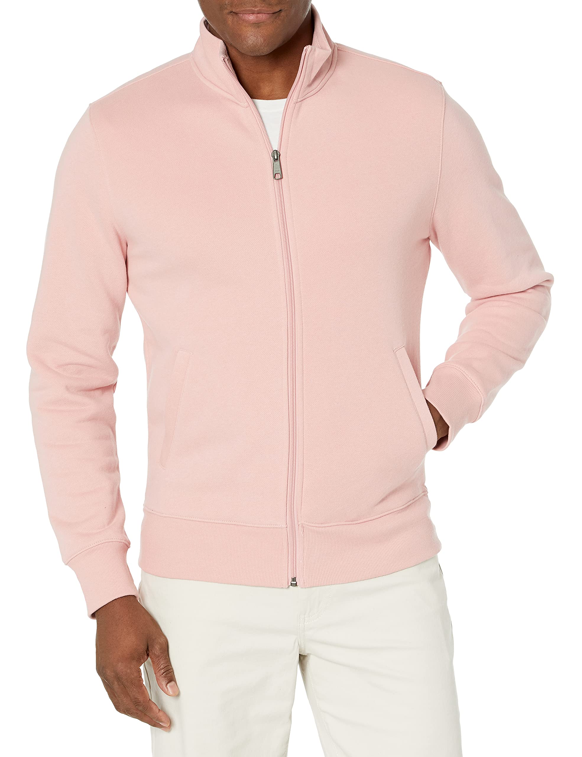 Amazon Essentials Men's Full-Zip Mock Neck Sweatshirt