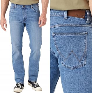 Wrangler - Mens Jeans - Regular Fit - Red Kabel - Darkstone
