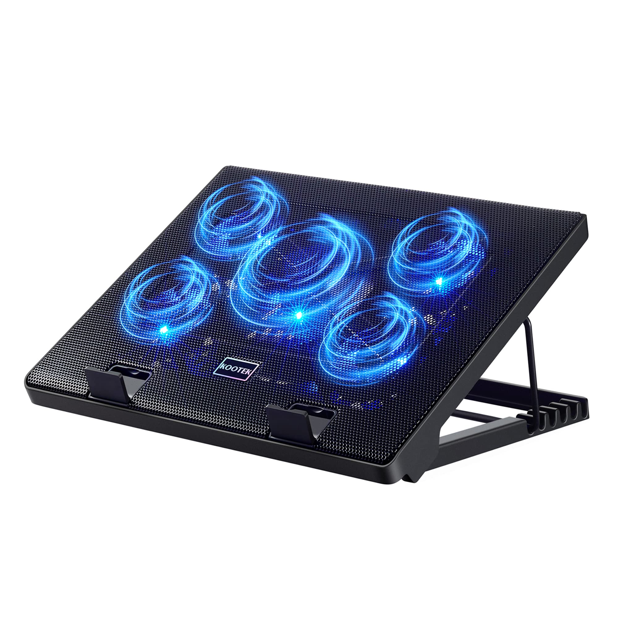 Kootek Laptop Cooling Pad Cooler Stand with 5 Quiet Fans for 12"-17" Laptop | 5 
