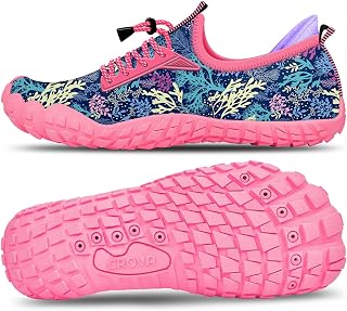 CROVA Kids Water Sports Shoes Ultra Light Totally Drainage Quick-Dry Aqua Socks Barefoot Slip-on for Boys Girls Toddler