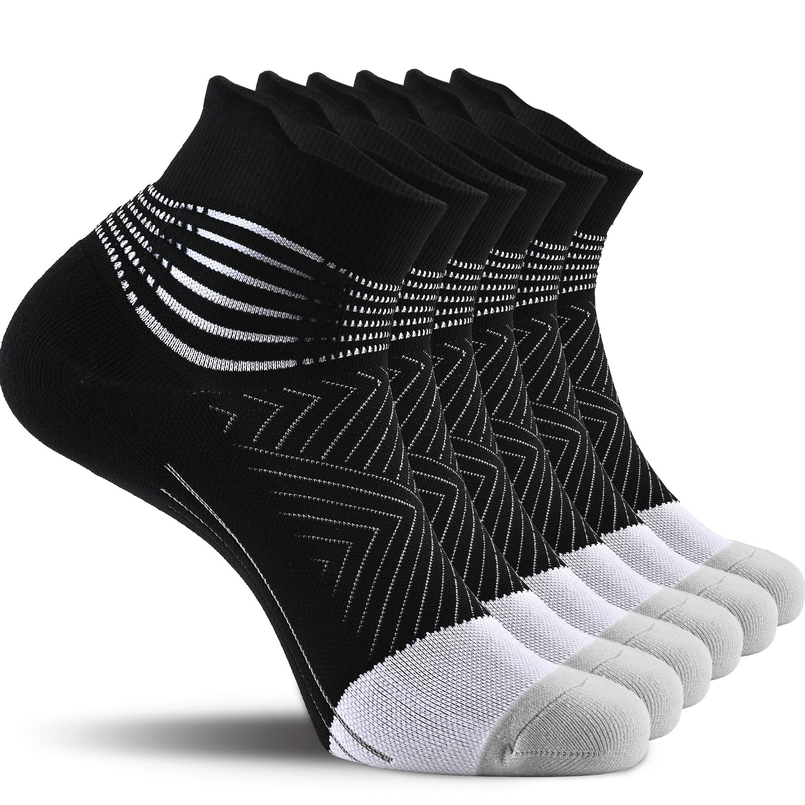 IRAMY Compression Ankle Support Running Socks for Women Men Trainer Coolmax Wick