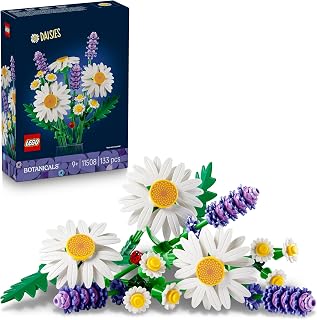 LEGO Botanicals Daisies 11508 | Toys for 9+ Year Old Girls, Artificial Flower Bouquet, Includes Faux Lavender, DIY Bedroom Decor, Gift Idea, 133 Pieces