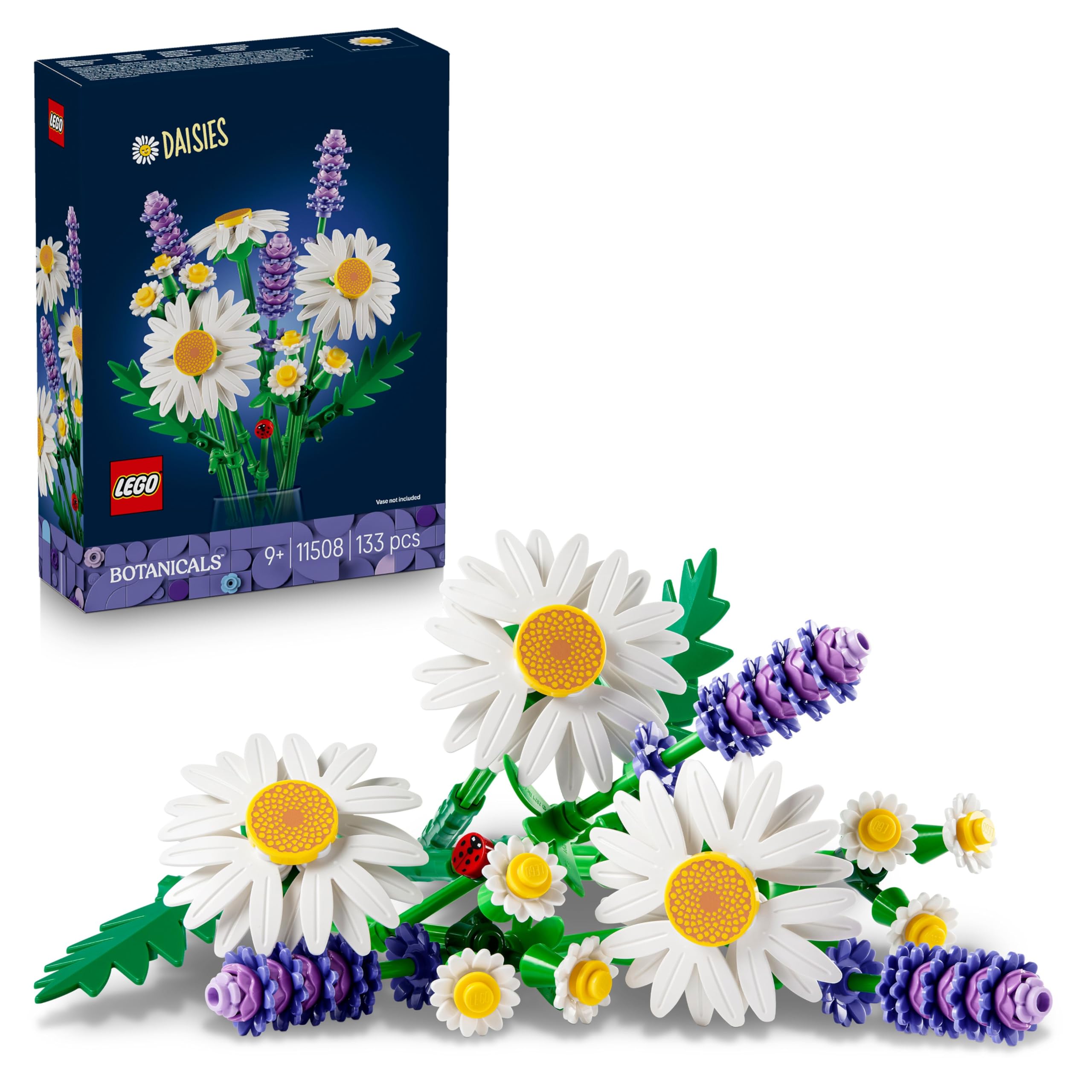 LEGO Botanicals Daisies 11508 | Toys for 9+ Year Old Girls, Artificial Flower Bo