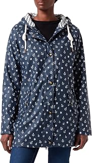 Ankerglut Damen Friesennerz Regenmantel Rain Jacket Mit Kapuze Water Resistant Weatherproof Windbreaker Übergangsjacke #Ankerglutzauber Rain Jacket for Women