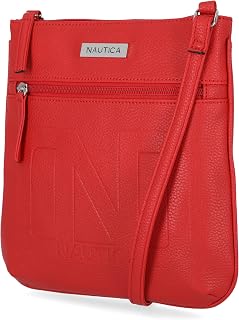 Nautica Womens Lakeside Signature North South Crossbody Bag