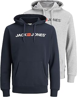 JACK & JONES JJEADRIAN Men's Regular Fit Hoodie Plus Size Hoodie