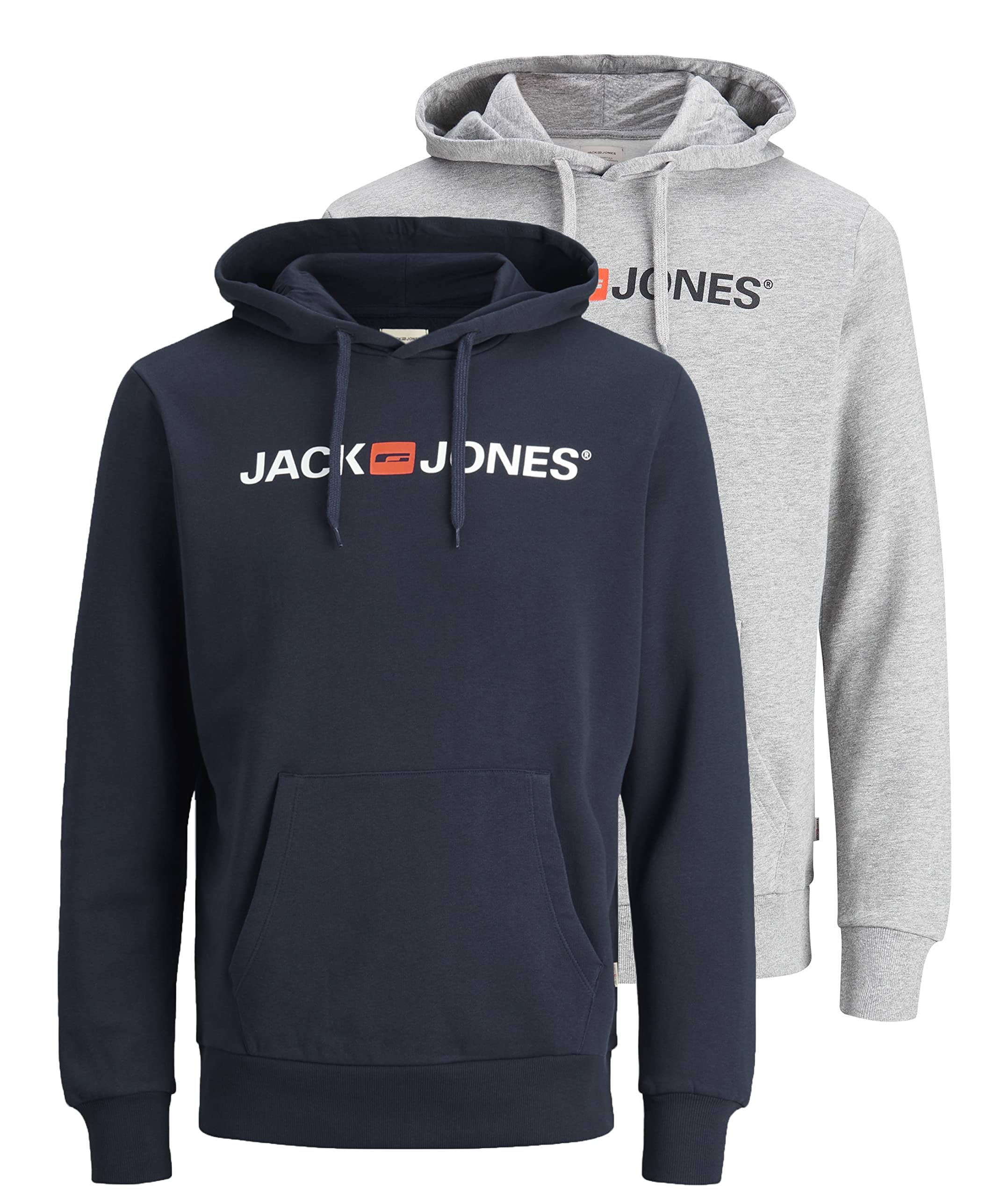 JACK & JONES JJEADRIAN Men's Regular Fit Hoodie Plus Size Hoodie