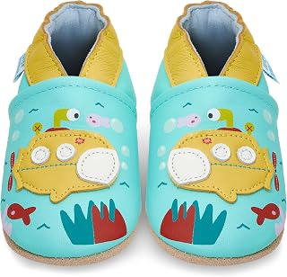 Crawling Shoes, Baby’s First Walking Shoes for Girls & Boys, Slippers, Soft Leather with Suede Soles, Leather Shoes, Toddler, 0–6 Months, 6–12 Months, 12–18 Months, 18–24 Months, 2–3Y