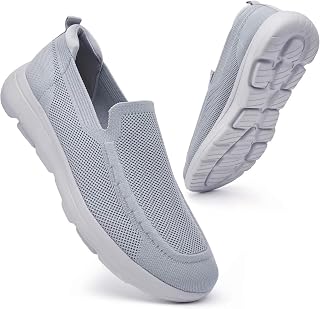 konhill Men's Slip-On Sports Shoes – Lightweight, Breathable and Comfortable for Walking, Fitness and Gym Without Laces
