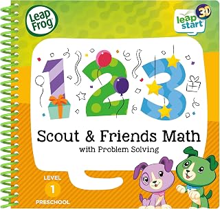 Leapfrog Nursery: Scout & Friends Maths Activity Book, English | Scout activity book teaches counting, number recognition and problem-solving with 3D LeapStart animation. Ages 2-5