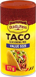OLD EL PASO - VALUE SIZE PACK - Taco Seasoning Mix Original, No Artificial Flavours, No Artificial Colours, 177 Grams Package of Taco Seasoning, Seasoning Created From a Delicious Blend of Spices