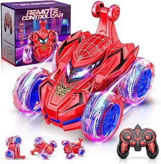 Remote Control Cars for Kids,decked Car Toys Stunt Car Toy for Boys Age 3-9 Remote Control Car for Kids 4-8 Year Old Easter Birthday Gifts for Boys 3-5 Years Old Girls