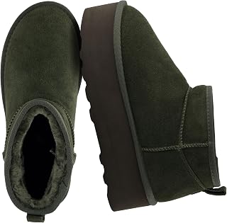 CUSHIONAIRE Women's Hippie Genuine Suede Pull-On Platform Boots + Memory Foam