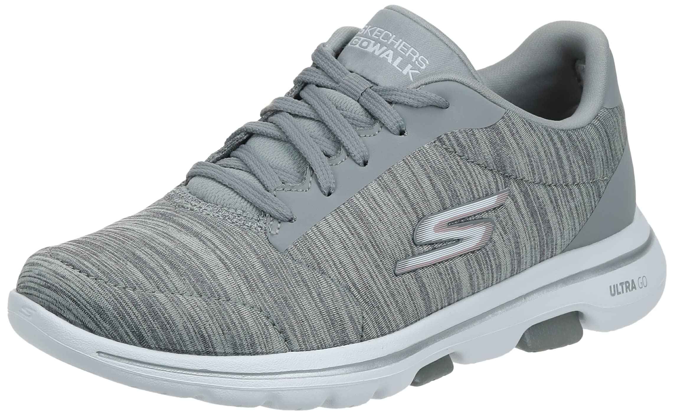 Skechers Go Walk 5-True Women's Trainers, Gray Textile Trim Gry, 42 EU