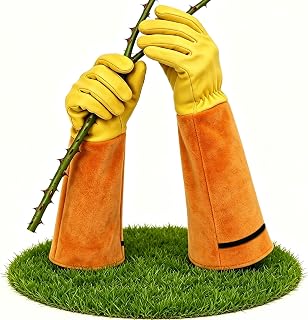 UneedMe Gardening Gloves For Women/Men - Garden Gloves Gardening Gifts Tough Thorn Proof Comfortable Breathable Garden Tools Strong Grip For Sowing Planting Trimming plants Mechanic Welding