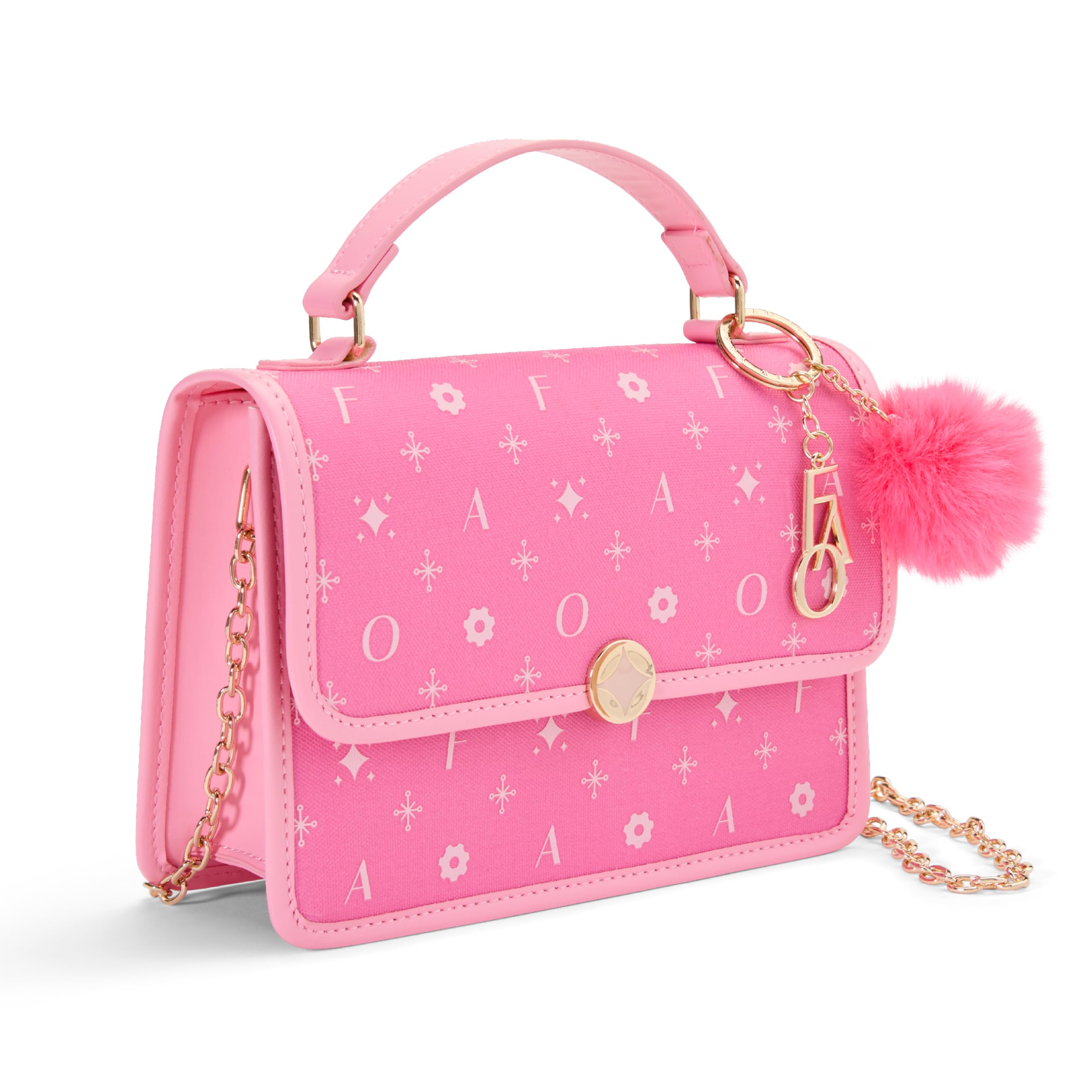 FAO Schwarz Chelsea Flap Bag, Designer-Inspired Kids Crossbody Purse | Gold Chai
