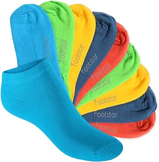 Footstar Children's Trainer Socks (10 Pairs) – Sneak It! – Short Socks for Girls and Boys
