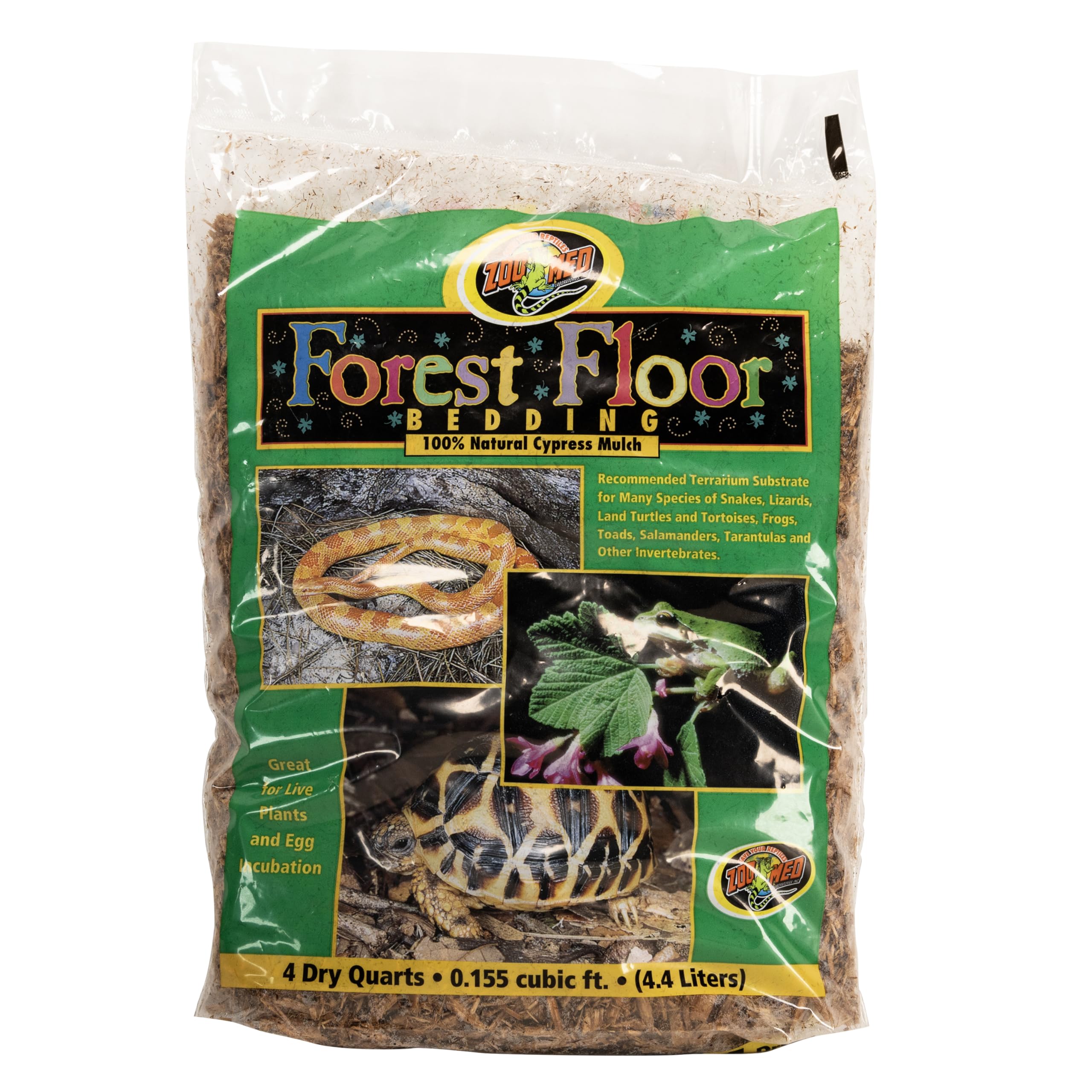 Zoo Med Laboratories CM4 Forest Floor Bedding, 4 Quarts