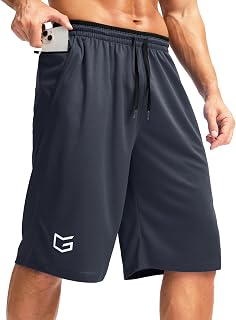 G Gradual Men's Long Basketball Gym Shorts 9"/11" with Pockets