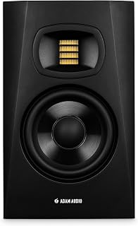 ADAM Audio T5V Studio Monitor | 2-Way, U-ART Tweeter, 5" Woofer, 70W, 45Hz-25kHz, 106dB SPL per pair, XLR/RCA, Low/High Shelf EQ