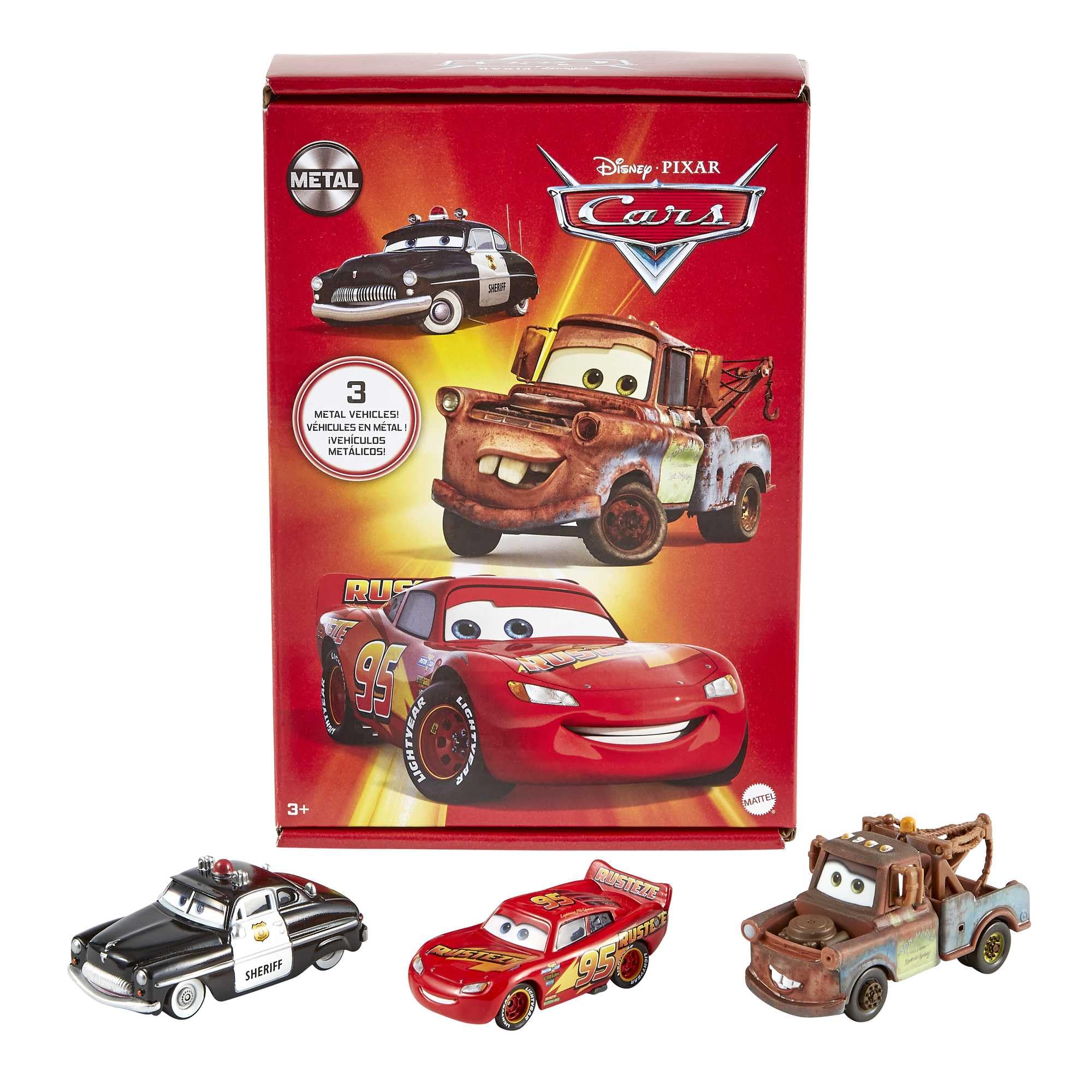 Mattel Disney and Pixar Cars Toys, Radiator Springs 3-Pack | Set of 3 Die-Cast T