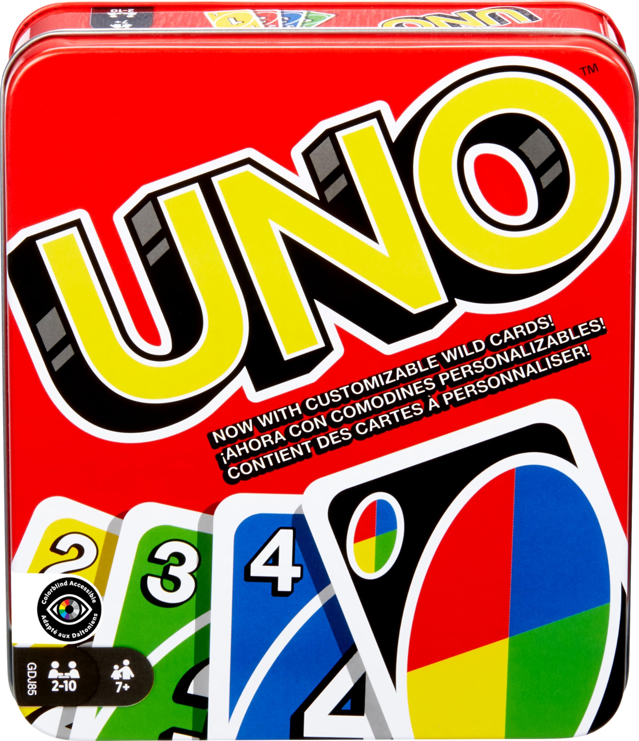 Mattel Games UNO Card Game, Ages 7+, 2-10 Players | Classic Card Game for Kids, 