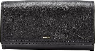 Fossil Women's Logan Leather Wallet RFID Blocking Flap Clutch Organizer