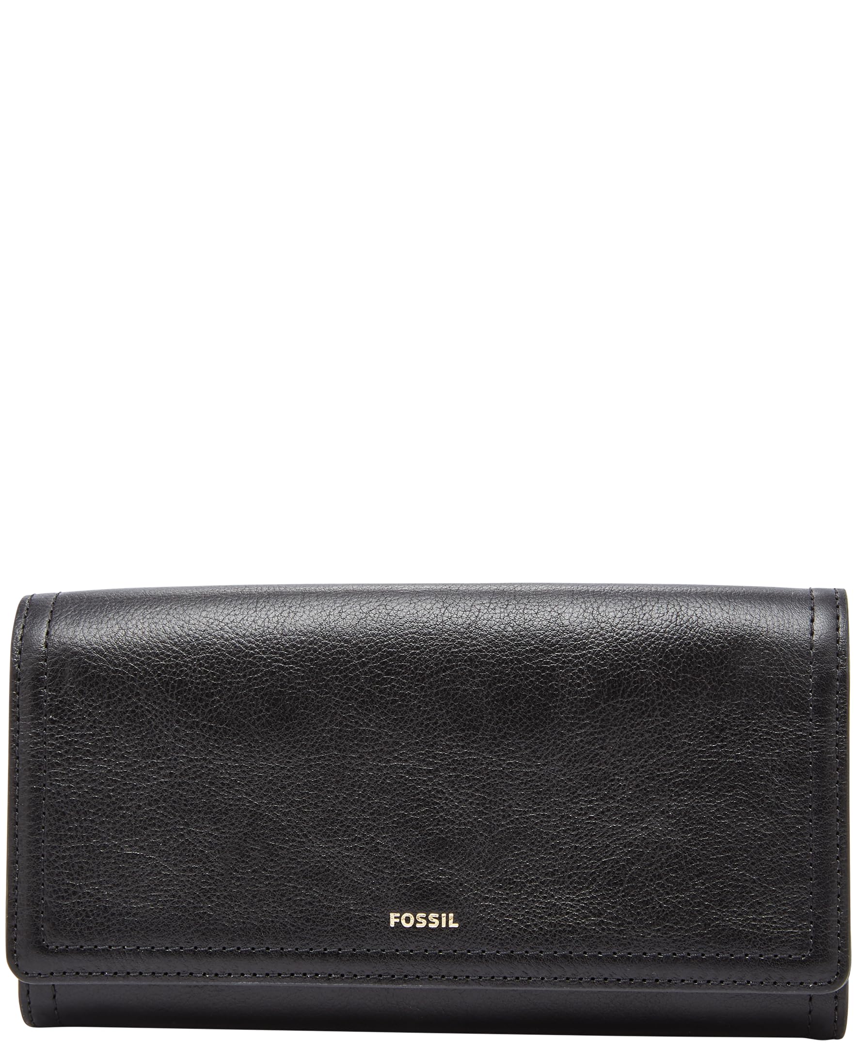 Fossil Women's Logan Leather Wallet RFID Blocking Flap Clutch Organizer